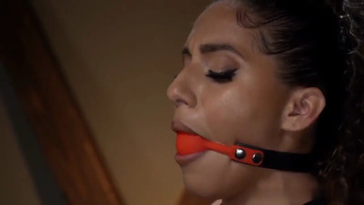 Tied to a pole miif gagged