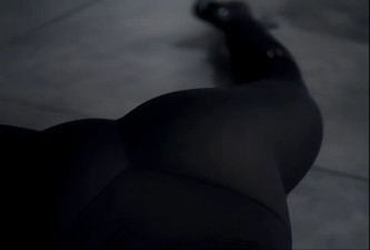 Ebony Girl dominated by Asian, pantyhose wrestling