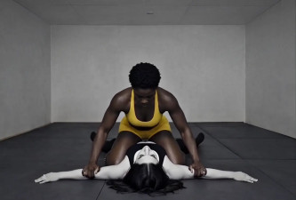 Pantyhose Wrestling Ryona , Goth dominated by ebony