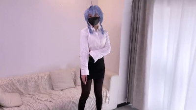Bondage Ballet: White Shirt & Black Skirt Desire