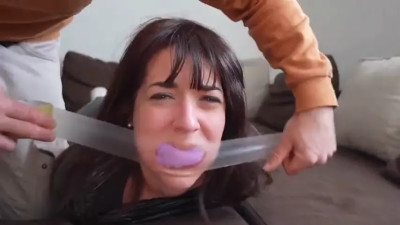French Girl mummified and gagged