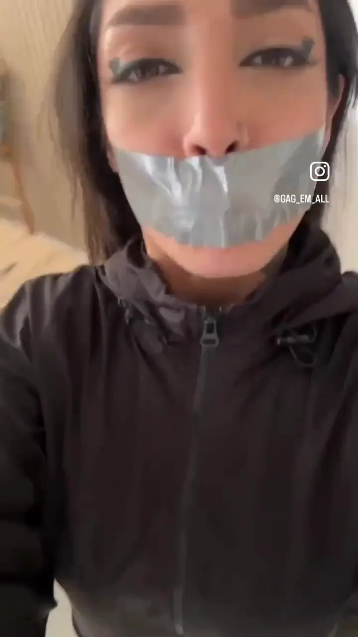 New Bondage Scene: cute tape gag talk and removal - Stream & Download HD | BondageVid.com