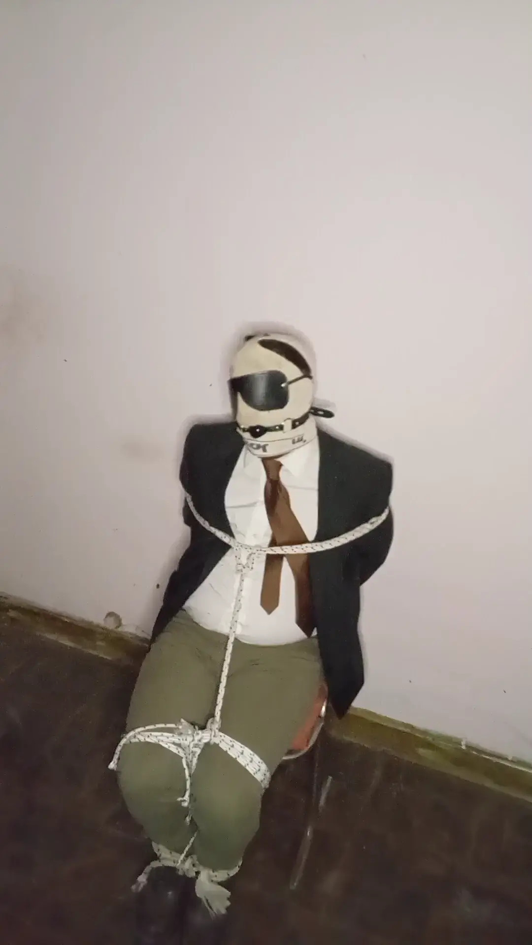 New Bondage Scene: Suited self bondage - Stream & Download HD | BondageVid.com