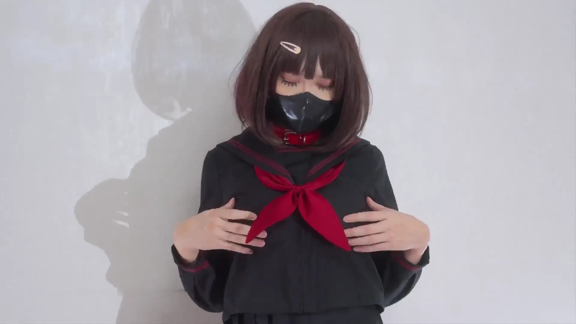 New Bondage Scene: Bound Beauty: Teased Passion, Red Scarf & Black Stockings - Stream & Download HD | BondageVid.com