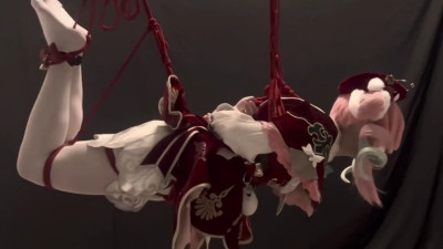 Crimson Rope Bondage: Innocence Meets Desire