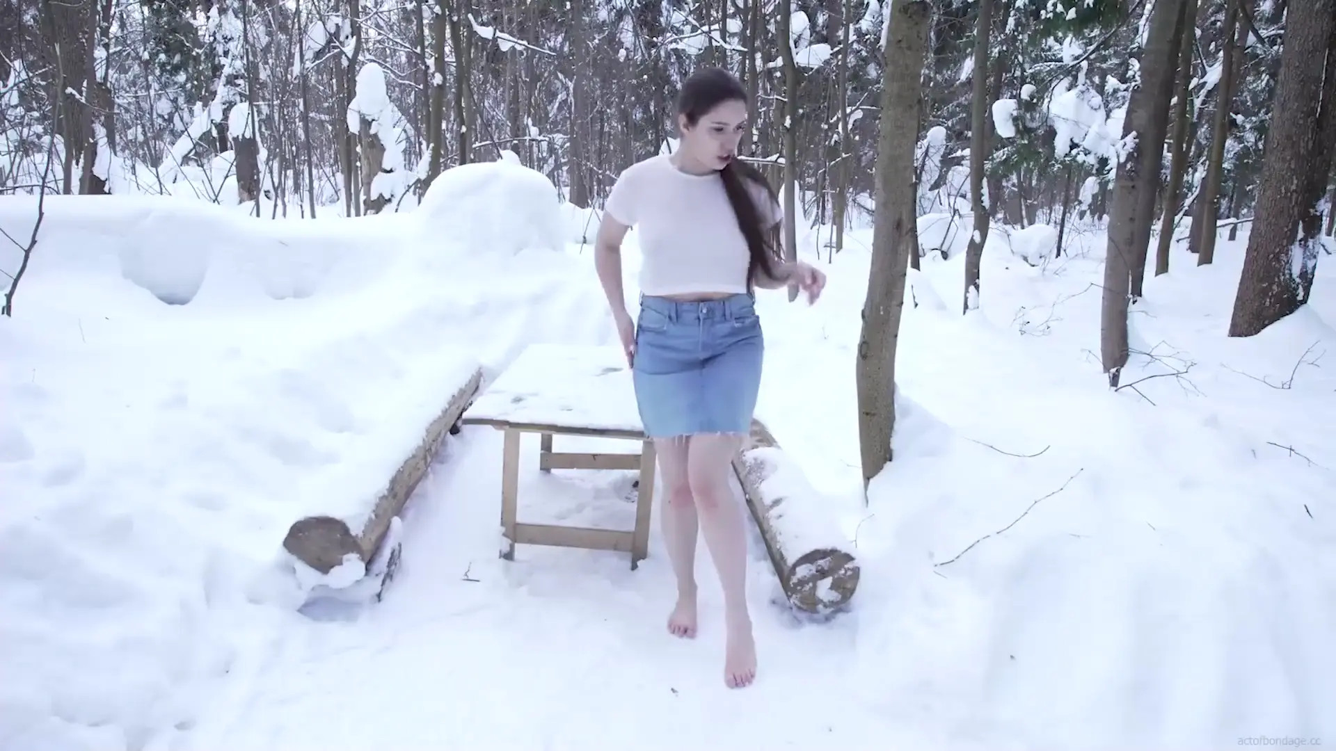 New Bondage Scene: Molly - Barefoot In Snow - Stream & Download HD | BondageVid.com