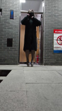 Selfbondage in Wild Toliet