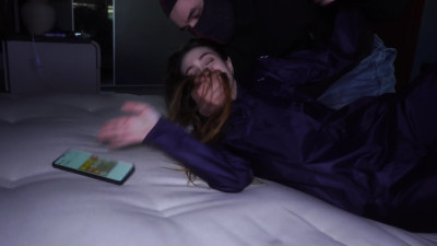 Rey Sanson and Fatima bound and gagged