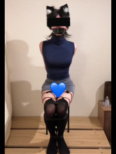 Cat ears tape gagged