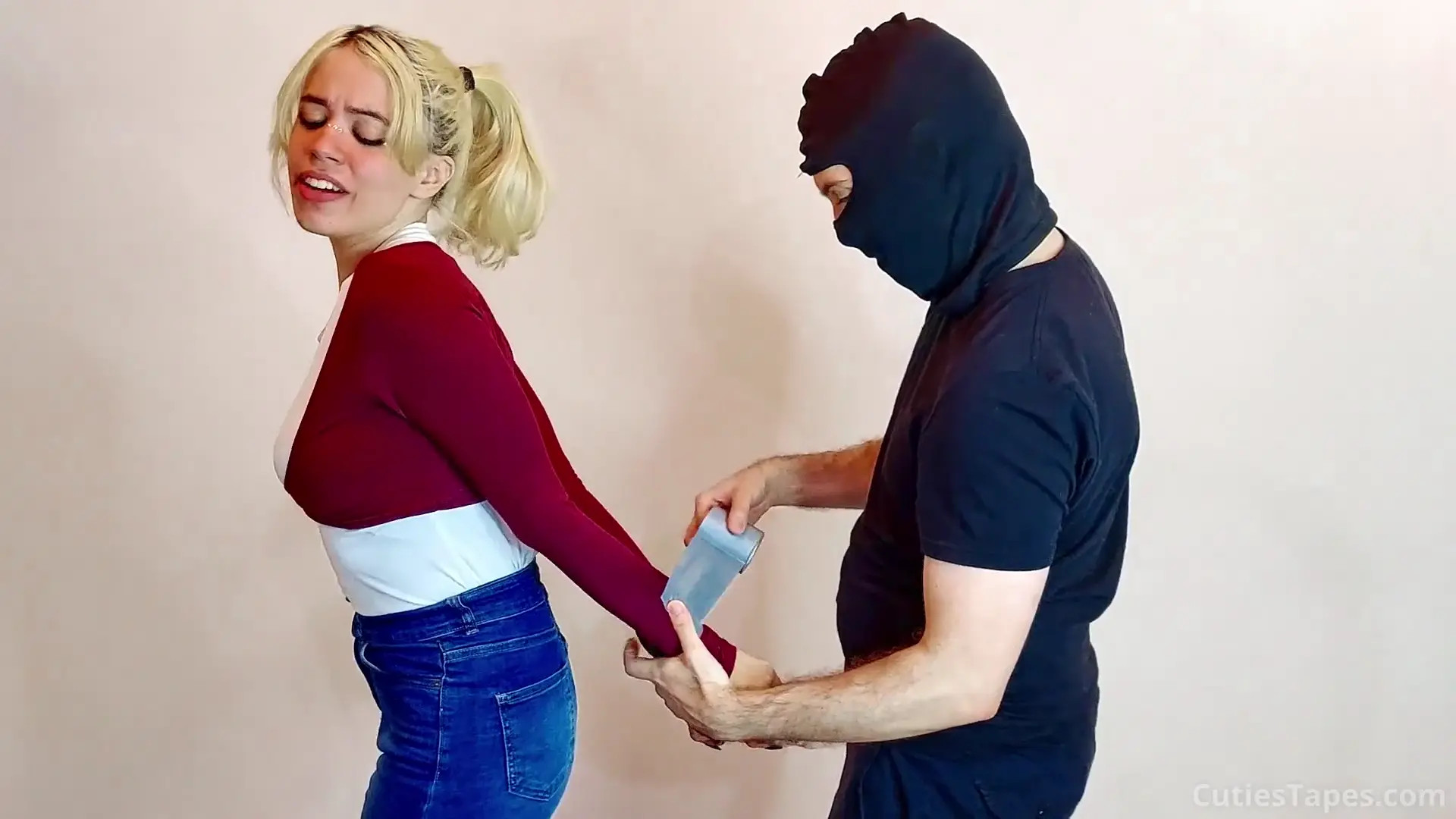 New Bondage Scene: wraparound tapegagged girl - Stream & Download HD | BondageVid.com