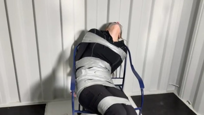 Bound & Beguiling: White Jacket Bondage Tease