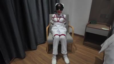 Bondage Bliss: White Suits & Red Ribbons Tease