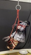 Bound by Desire: Red Rope Bondage & Teasing