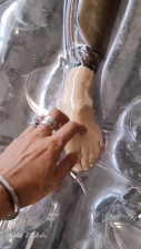 Latex doll for exhibition